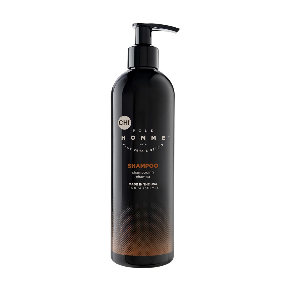Chi Pour Homme Shampoo for Men LOT OF 3 11.5 oz Aloe Vera Nettle Moisturizing